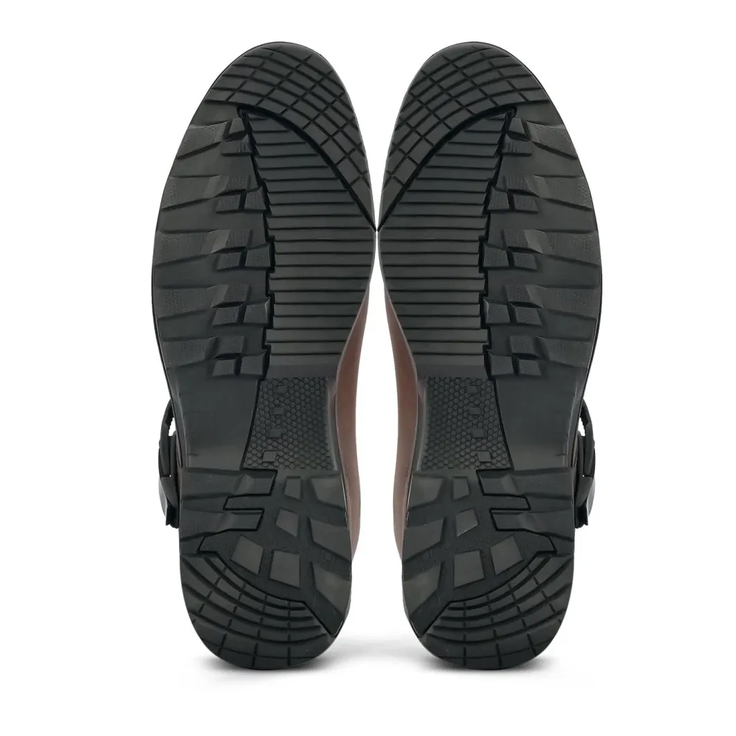 BELA JUNIOR SHORT BROWN LEATHER BOOTS