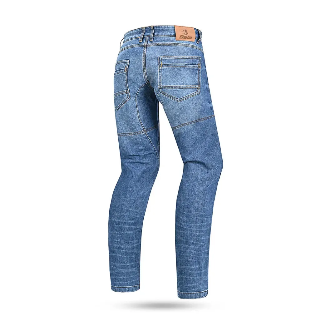 Bela Kevin (MXD-403) Men's Motorcycle Jeans Blue