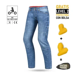Bela Kevin (MXD-403) Men's Motorcycle Jeans Blue