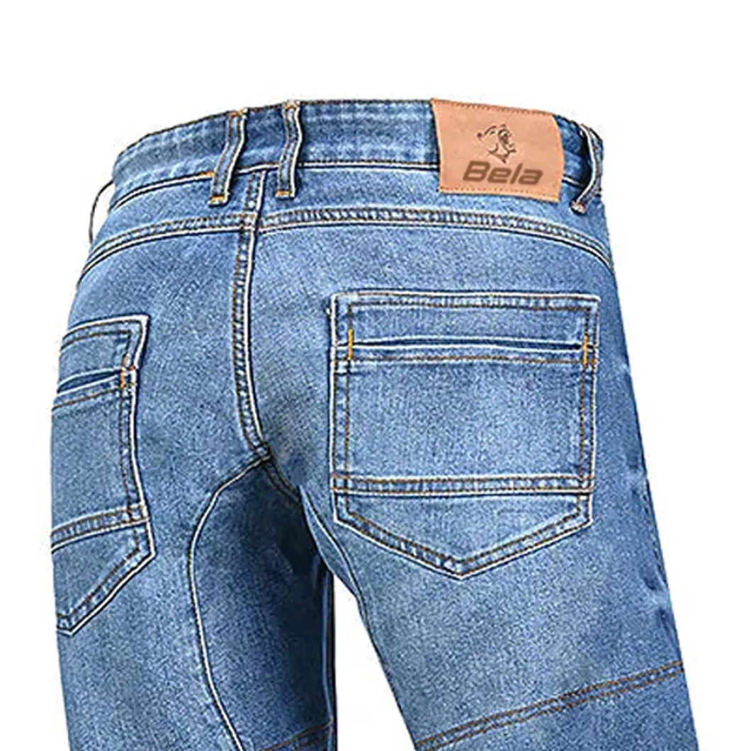 Bela Kevin (MXD-403) Men's Motorcycle Jeans Blue