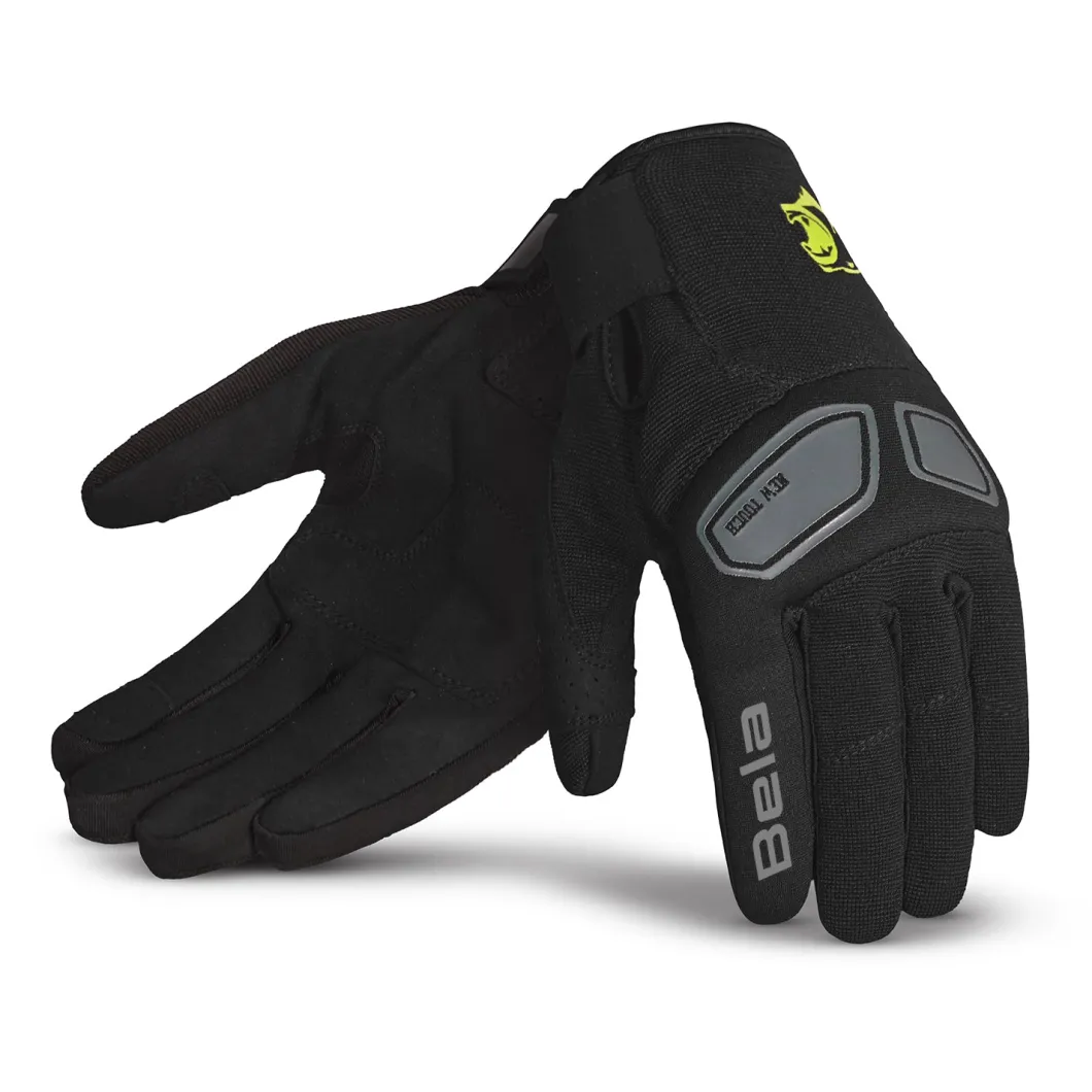 Bela Lmbu2 Men's Summer Gloves Black Yellow