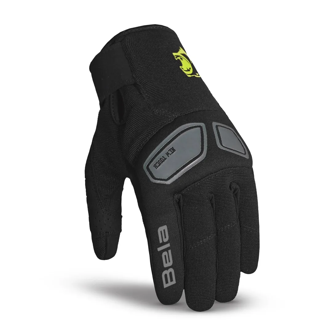 Bela Lmbu2 Men's Summer Gloves Black Yellow