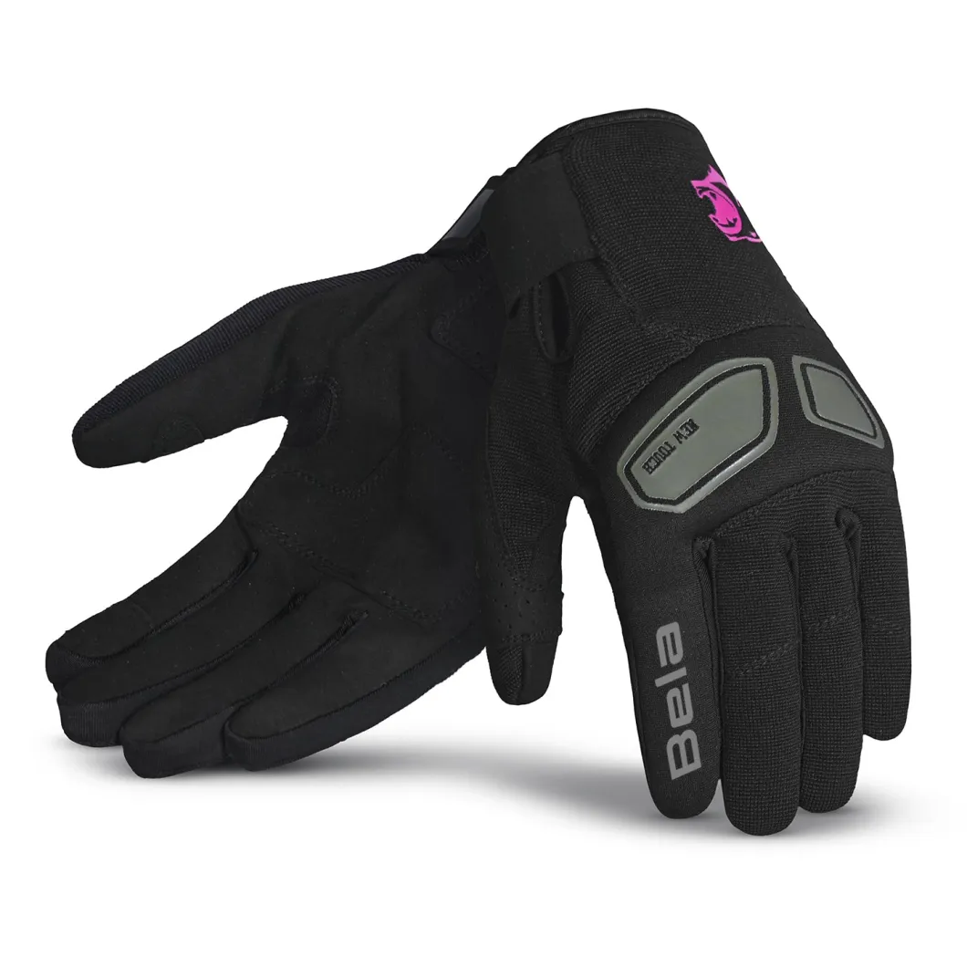 BELA LMBU2 Women's Summer Gloves Black Red