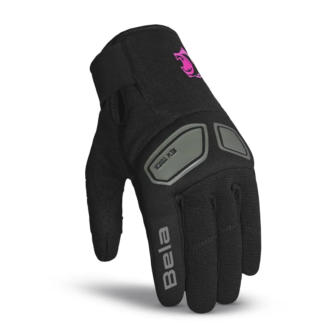 BELA LMBU2 Women's Summer Gloves Black Red