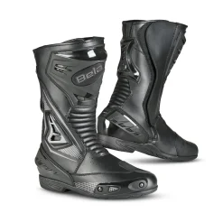 Bela Master Racing Motorcycle Boots Black