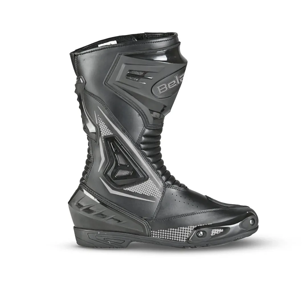 Bela Master Racing Motorcycle Boots Black