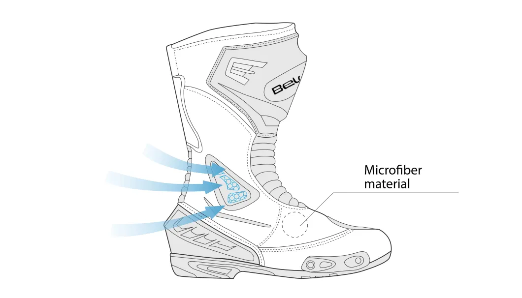 Bela Master Racing Motorcycle Boots Black