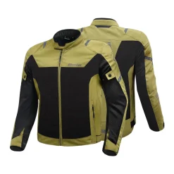 BELA MESH PRO GIACCA DI MOTO IN TESSUTO TRAFORATO GIACCA DI MOTO MARRONE OLIVA NERO