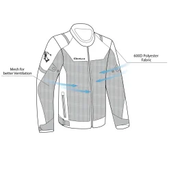 BELA MESH PRO MEN'S FABRIC JACKET BROWN