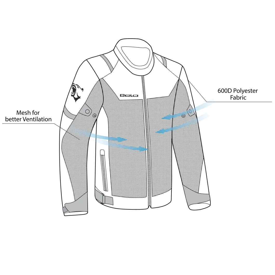 BELA MESH PRO MEN'S FABRIC JACKET BROWN