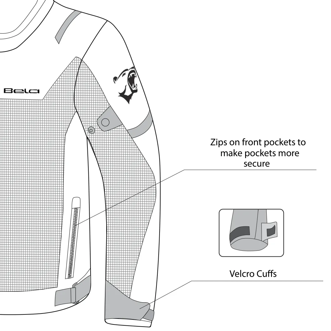 BELA Mesh Pro Men's Perforated Summer Jacket Ice/Grey