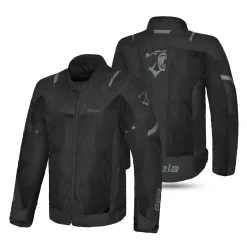 Bela Mesh Pro Perforated Summer Men's Black Motorcycle Fabric