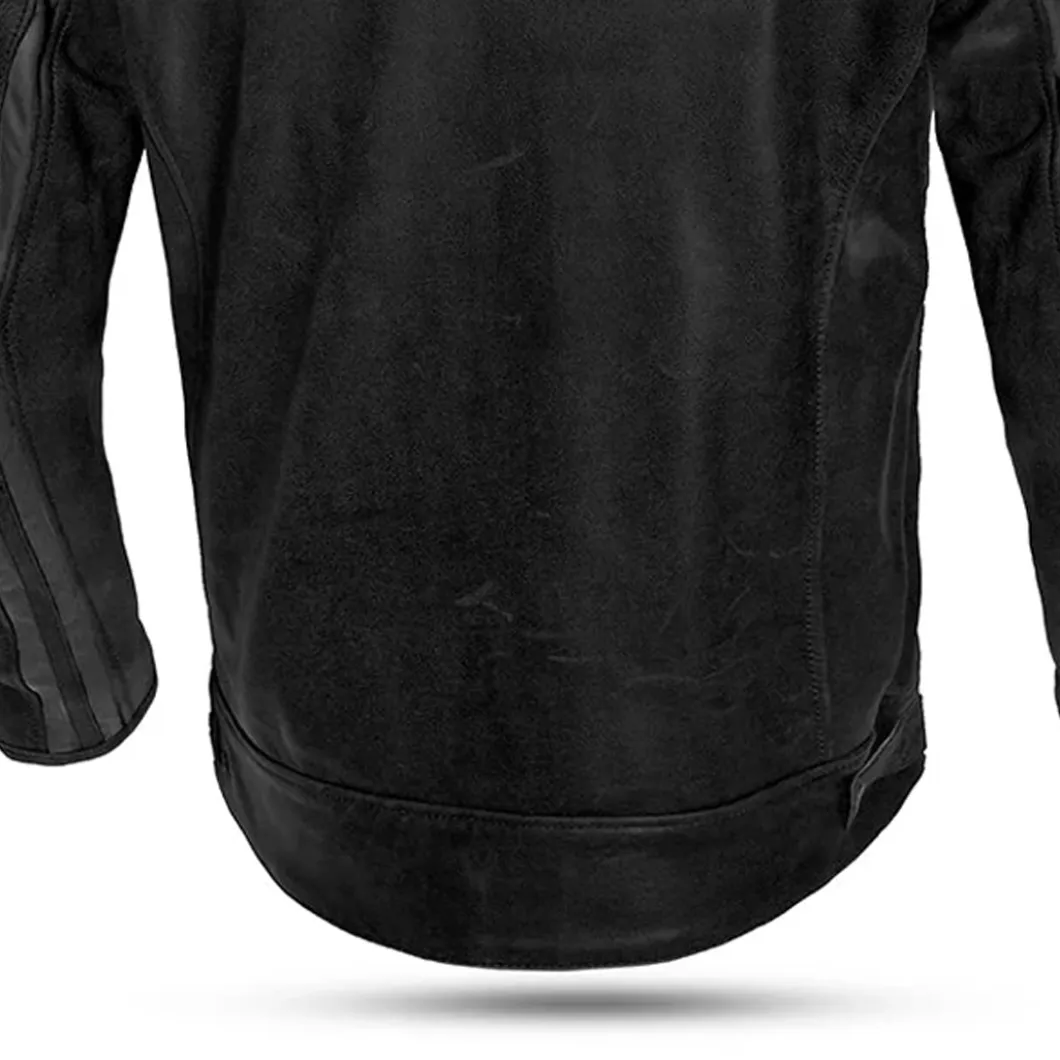 Bela Night Hawk Leather Motorcycle Jacket Black Grey