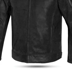 Bela Night Hawk Leather Motorcycle Jacket Black Grey