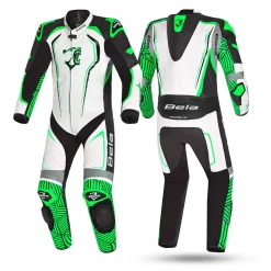 BELA NorthStar 1PC Motorcycle Racing Suits White Black Green