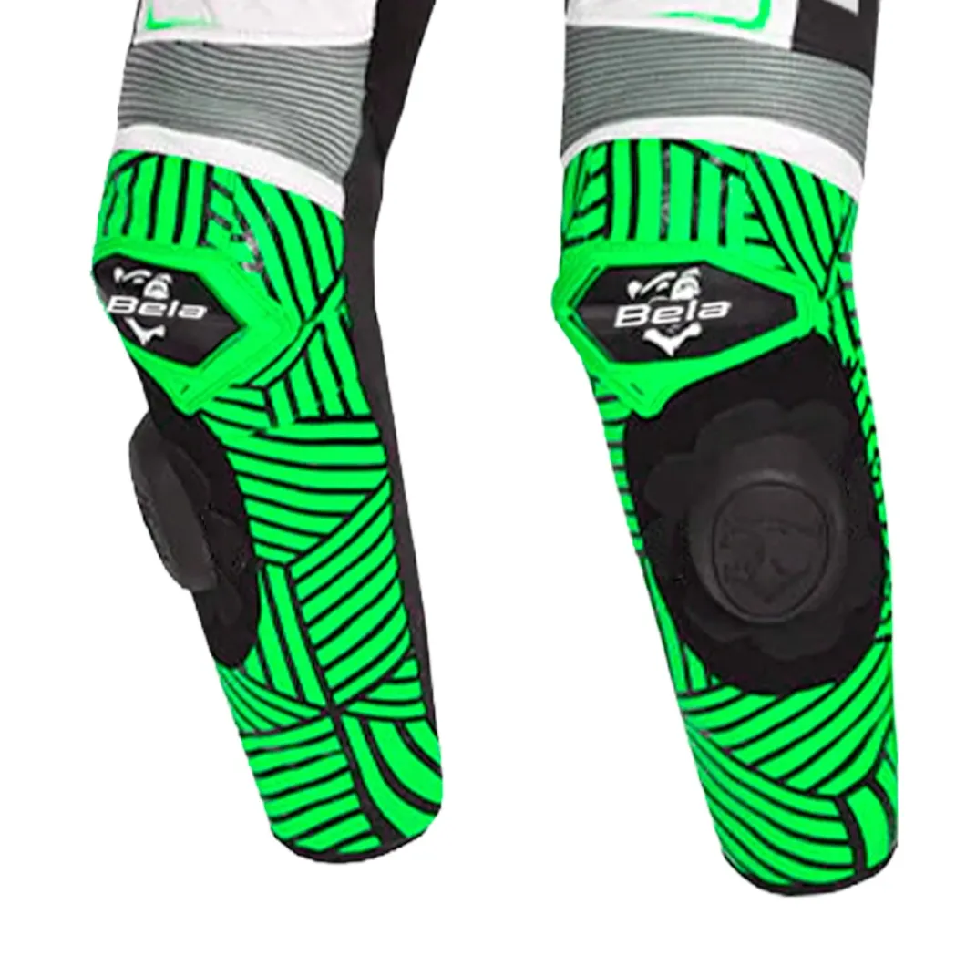 BELA NorthStar 1PC Motorcycle Racing Suits White Black Green