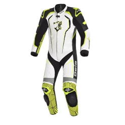 BELA NorthStar 1PC Motorcycle Racing Suits Black White Yellow
