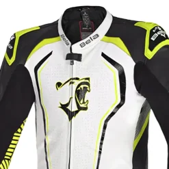 BELA NorthStar 1PC Motorcycle Racing Suits Black White Yellow