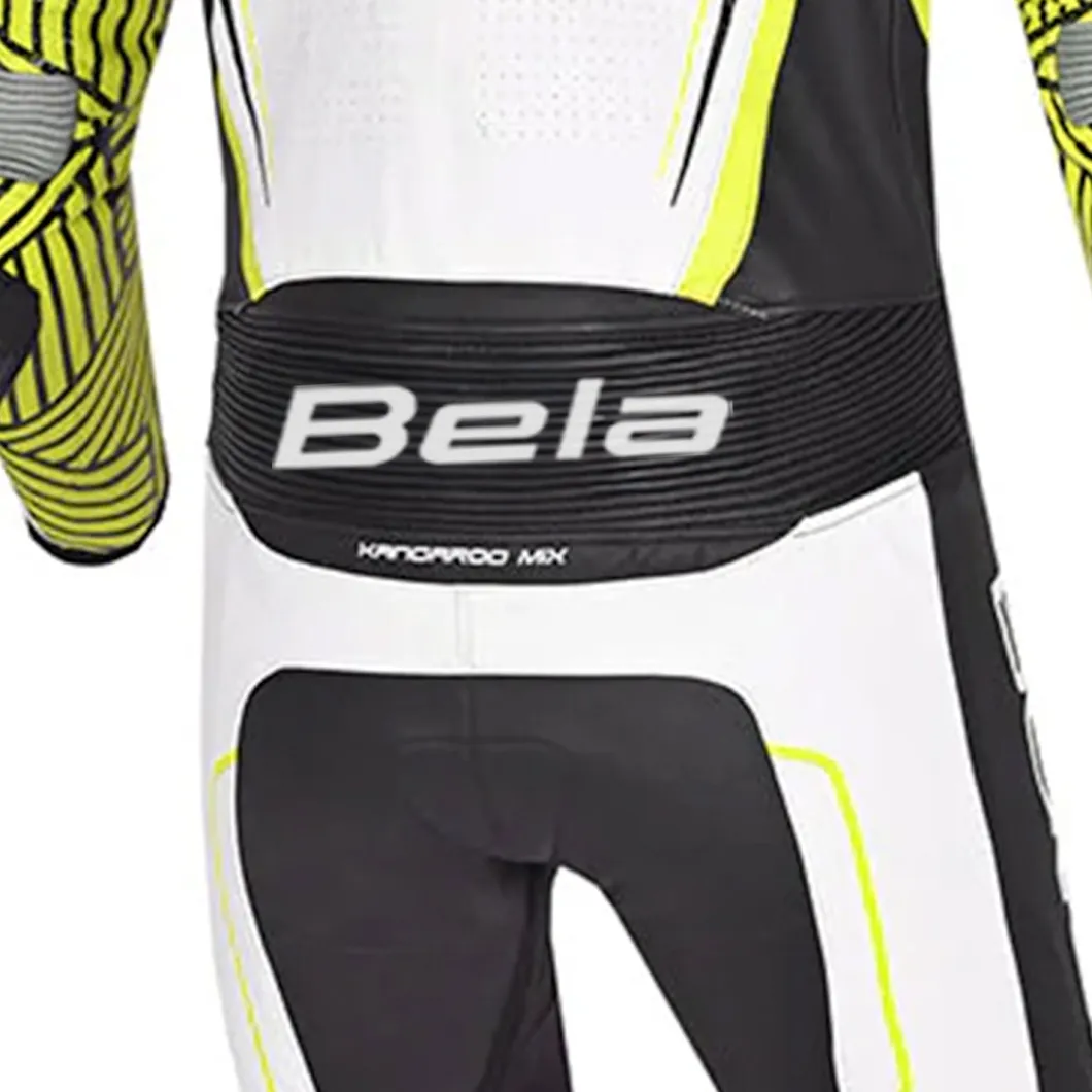 BELA NorthStar 1PC Motorcycle Racing Suits Black White Yellow