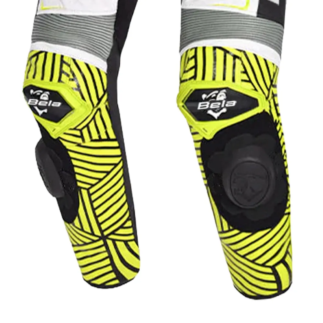 BELA NorthStar 1PC Motorcycle Racing Suits Black White Yellow