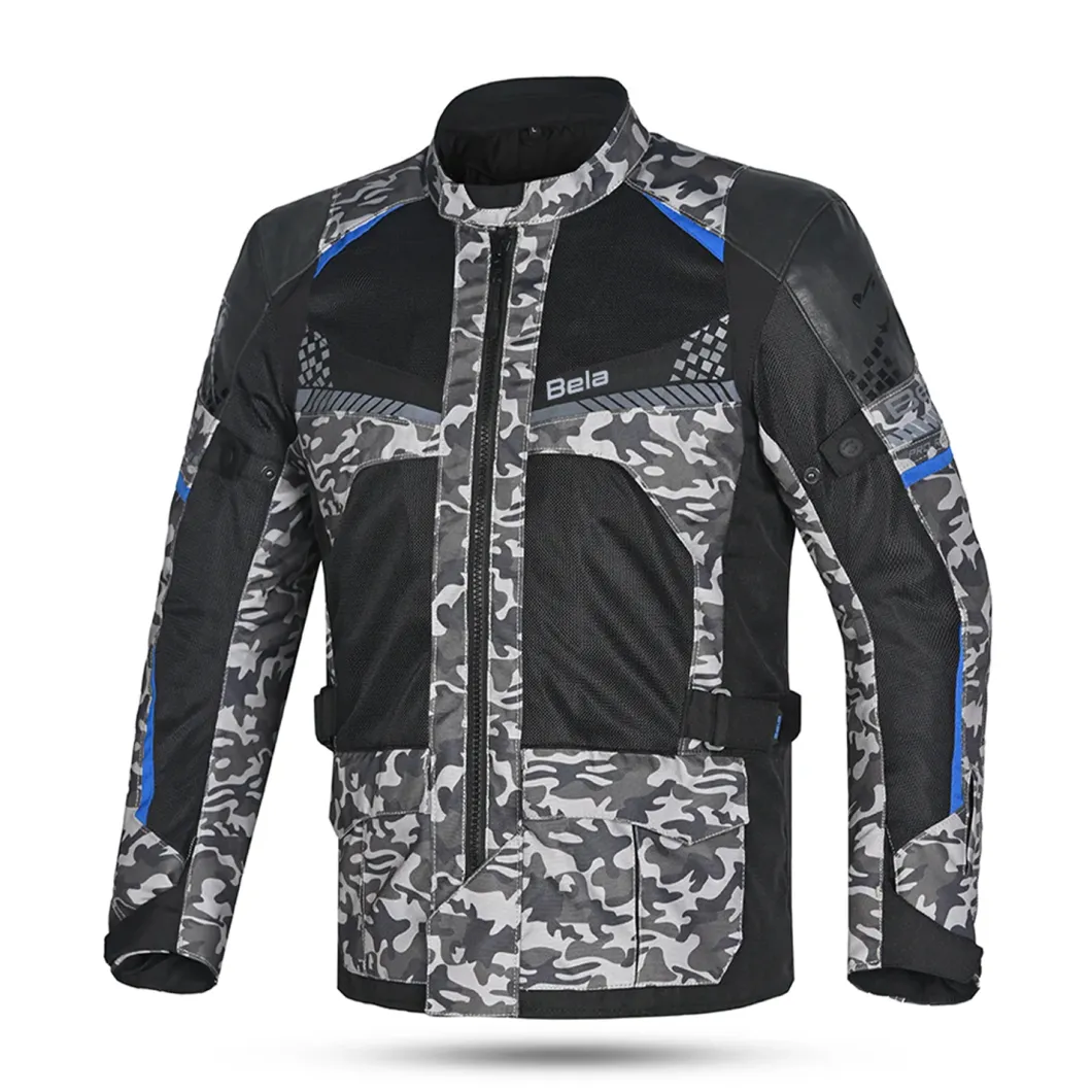 Bela Onsaker Touring 3-Layer Fabric Jacket Camo Black Blue