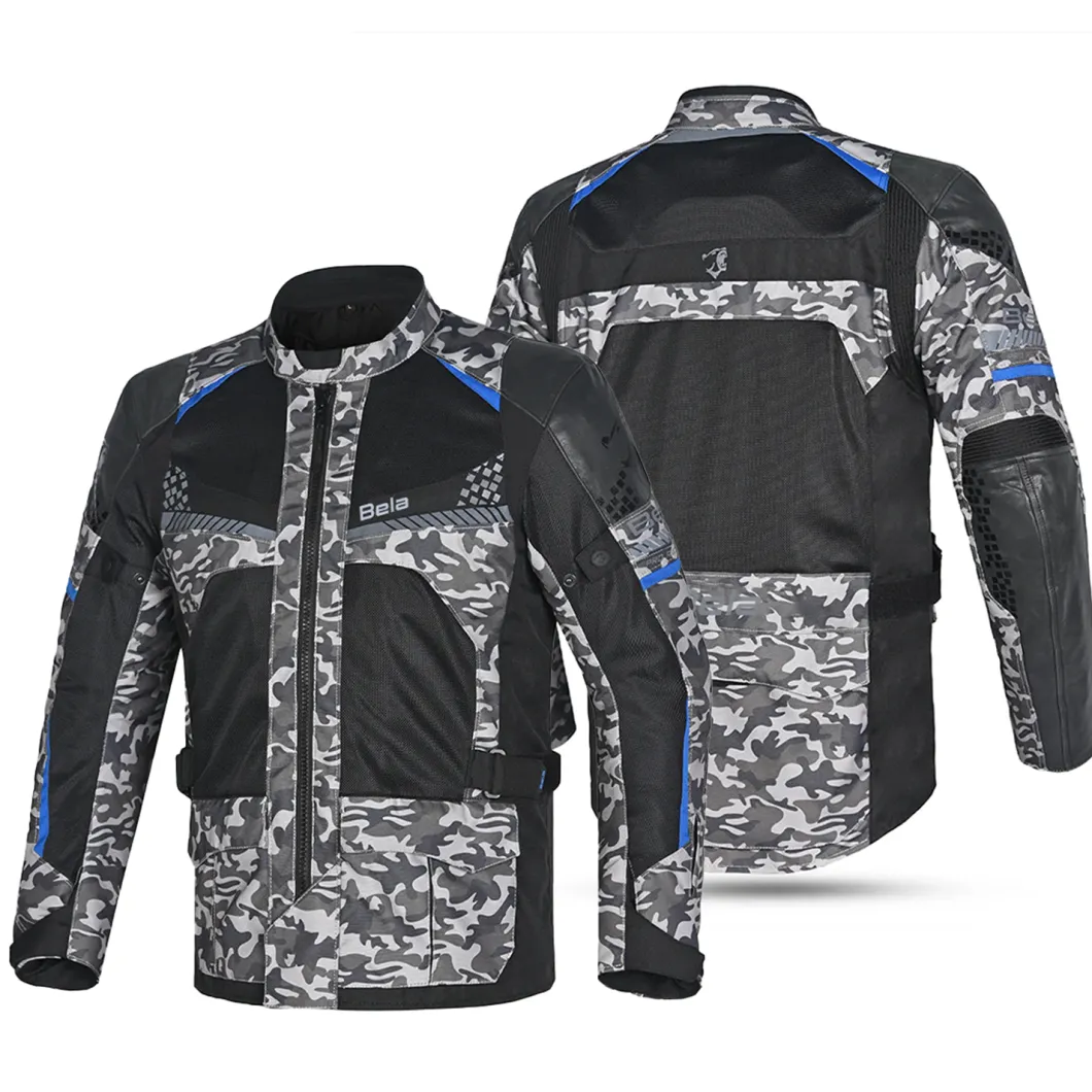Bela Onsaker Touring 3-Layer Fabric Jacket Camo Black Blue