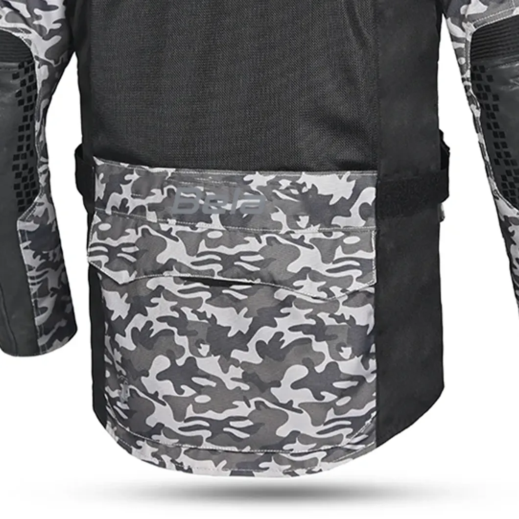 Bela Onsaker Touring 3-Layer Fabric Jacket Camo Black Blue