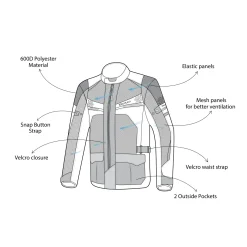 Bela Onsaker Touring 3-Layer Textile Jacket Black Red