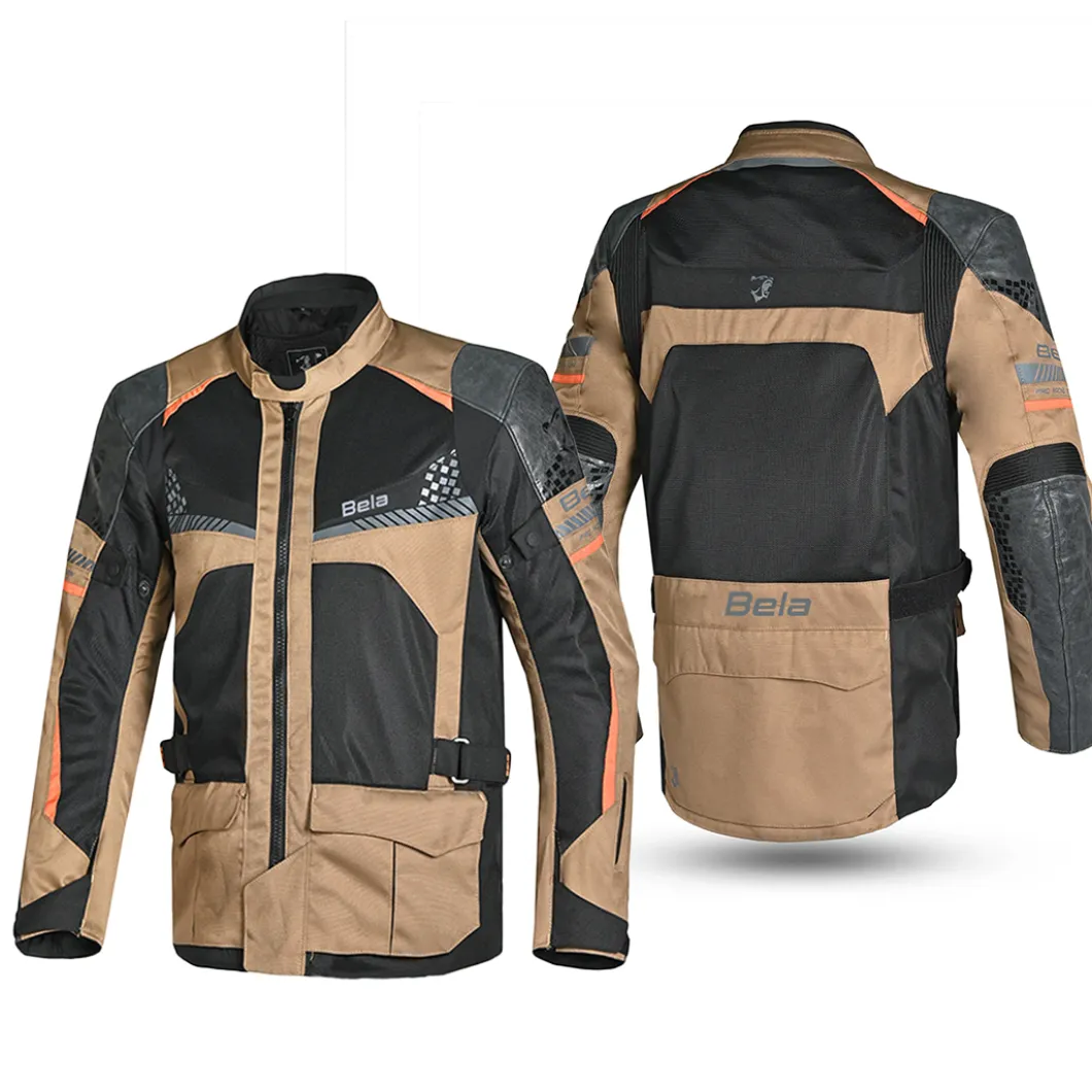 Bela Onsaker Touring 3-Layer Textile Jacket Sand/Black/Orange