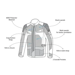 Bela Onsaker Touring 3-Layer Textile Jacket Sand/Black/Orange