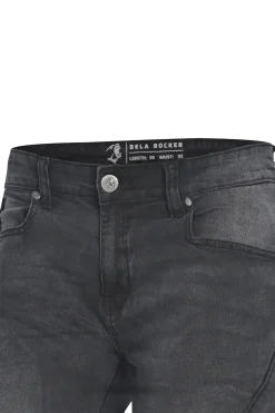 BELA Pantalon Rocker 30L Inseam Denim Jeans CE Black