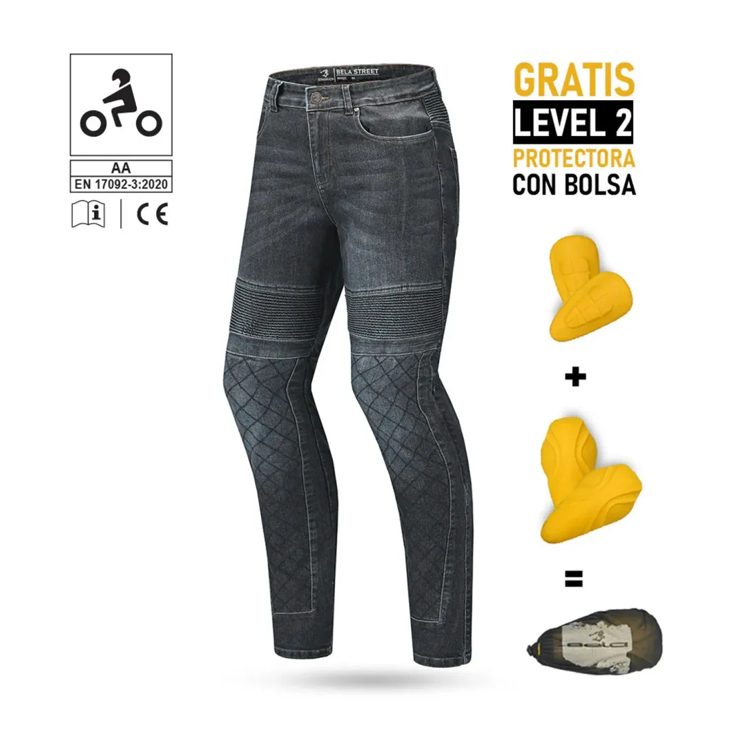 BELA - Pants Denim Jeans Street Lady CE Vaquero Negro