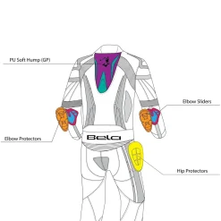 BELA-1PC ROCKET MIX KANGAROO SUIT BLACK/BLUE