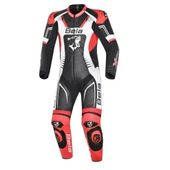 BELA-1PC X Race suit BLACK/WHITE/RED