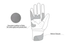 BELA - Piel Highway Winter WP Negro/Rojo Glove
