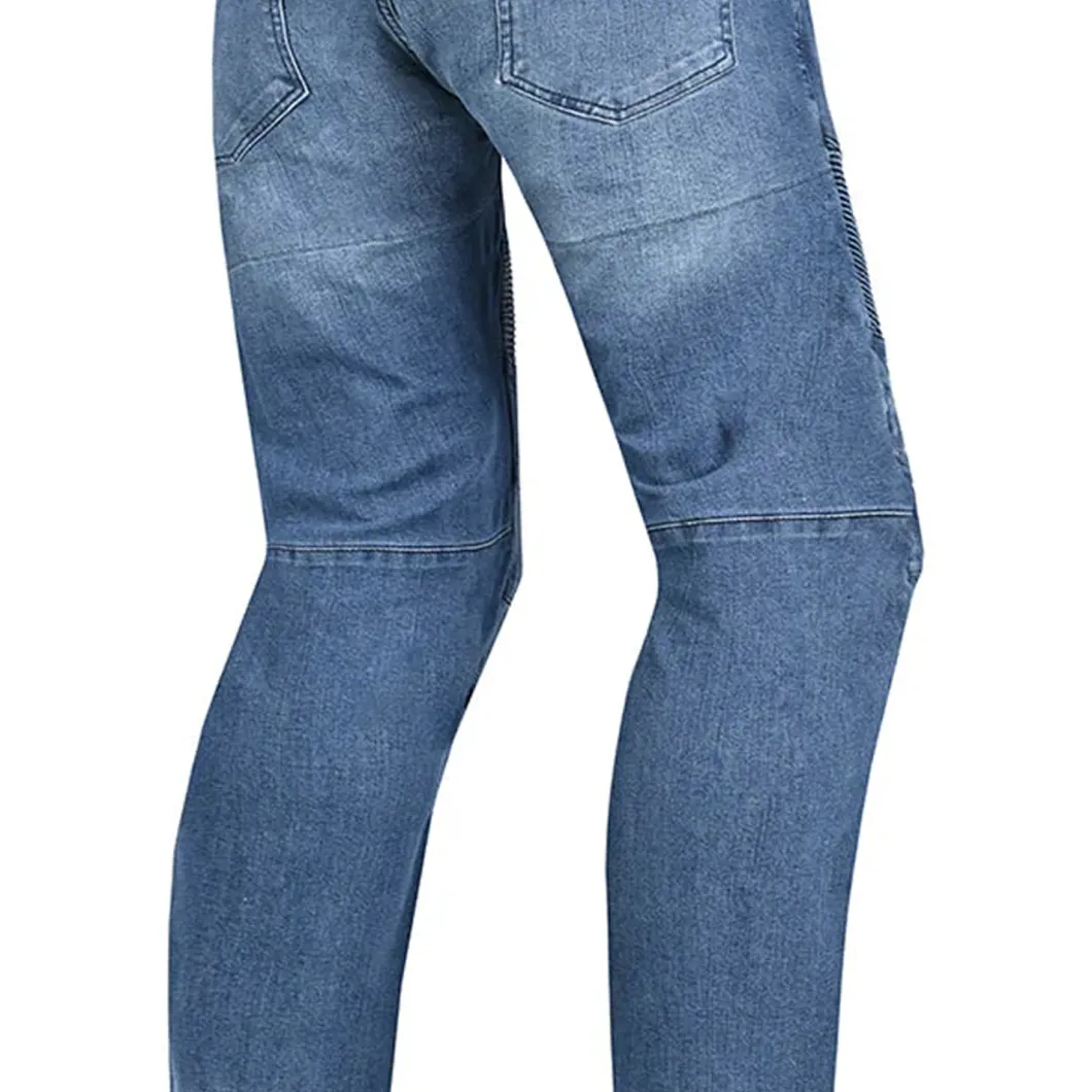 Bela PISTON Motorcycle Jeans for Men Blue
