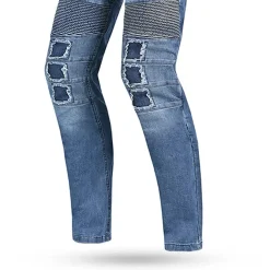Bela PISTON Motorcycle Jeans for Men Blue