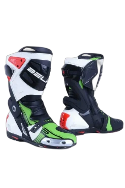 Bela Race Pro Green Motorcycle Boots