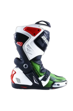 Bela Race Pro Green Motorcycle Boots
