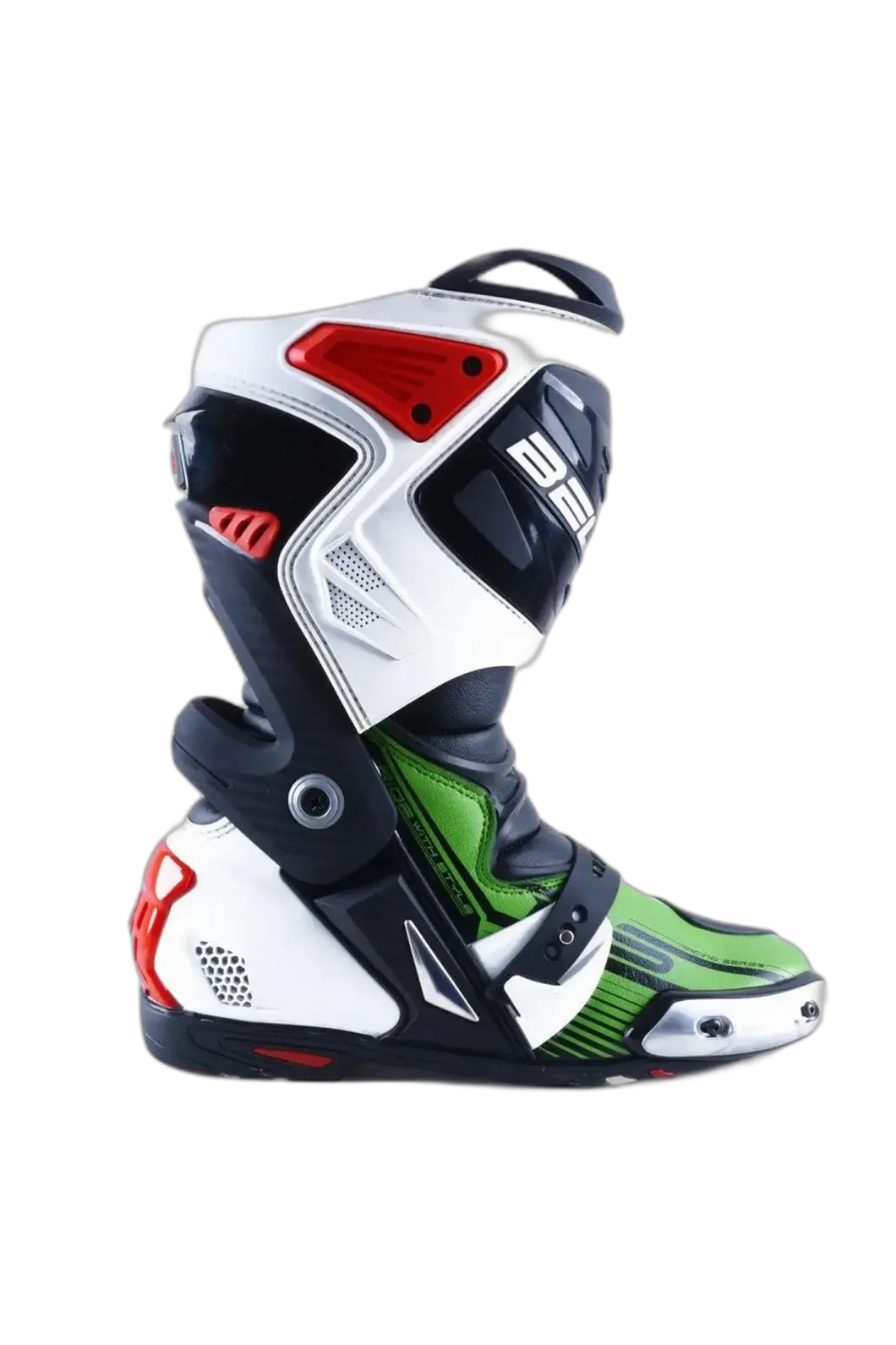 Bela Race Pro Green Motorcycle Boots
