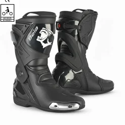 Bela Race Pro Motorcycle Racing Boots Black