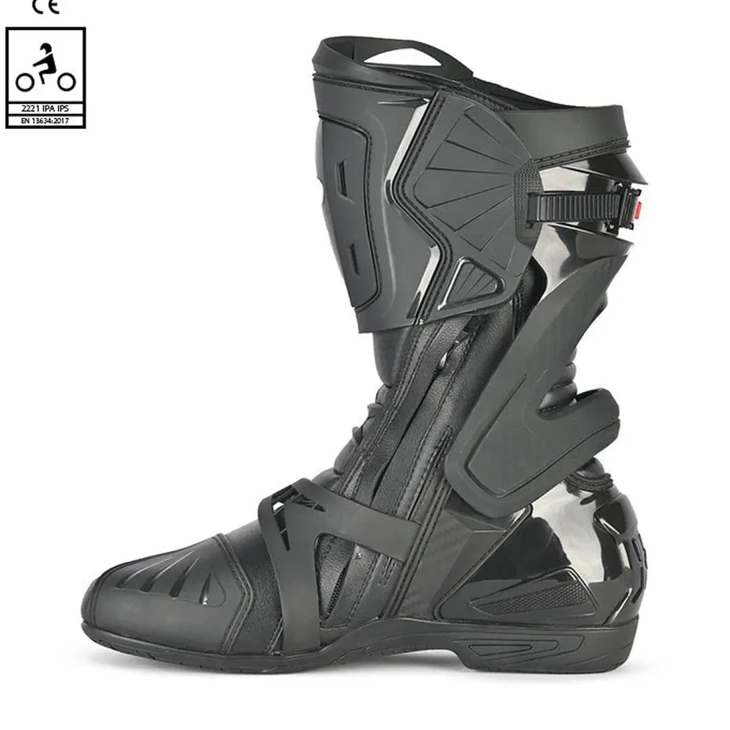 Bela Race Pro Motorcycle Racing Boots Black