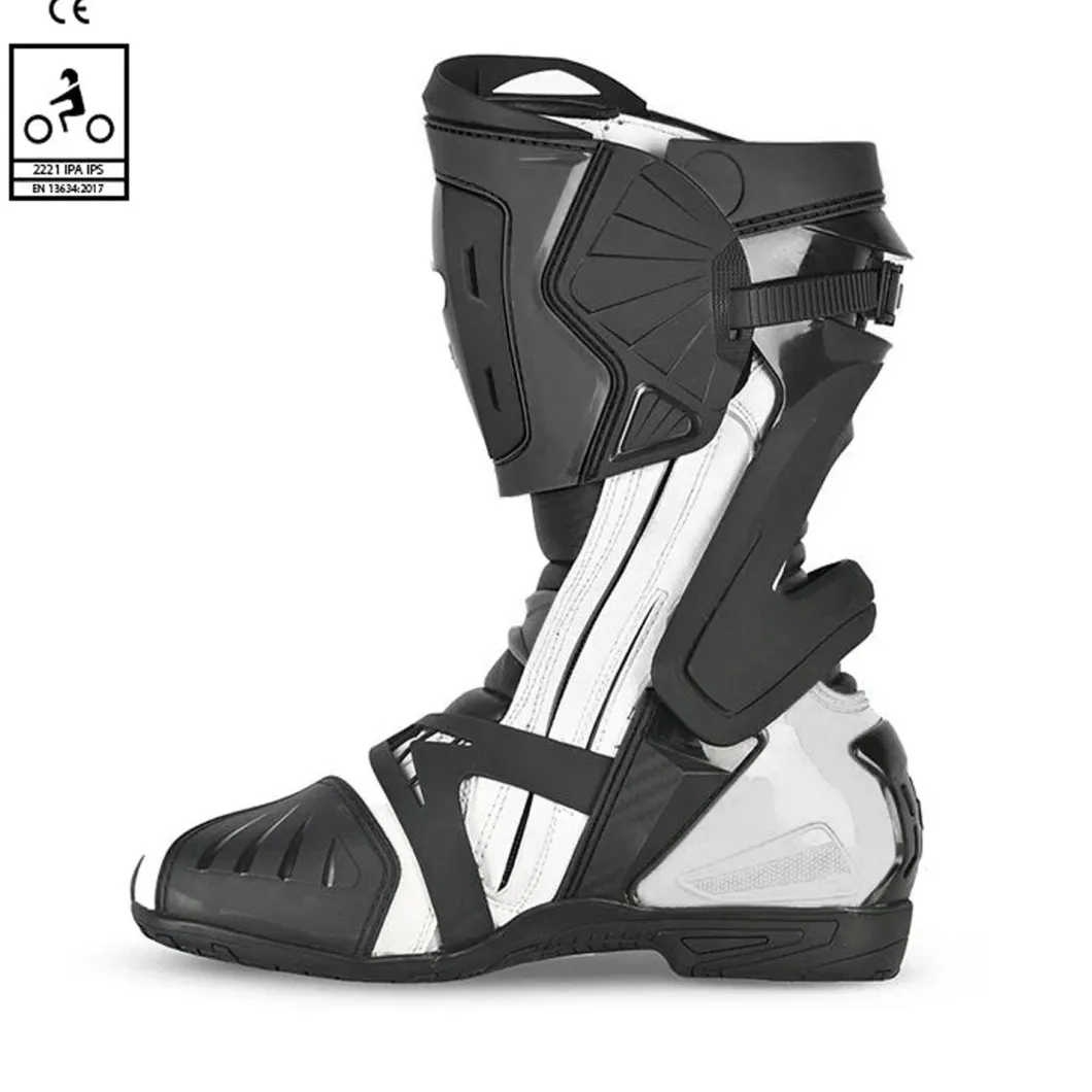BELA Race Pro Staveli de Moto Blanco Black
