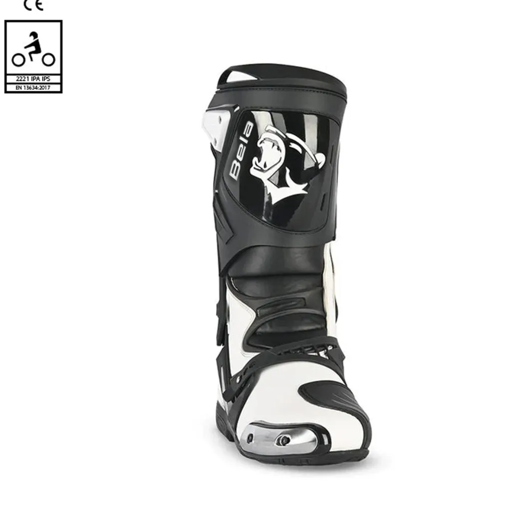 BELA Race Pro Staveli de Moto Blanco Black
