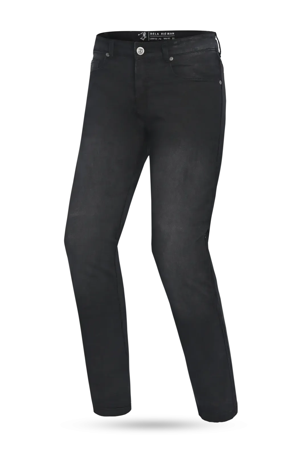 Bela Rio 32 Inseam Black Denim motorcycle jeans
