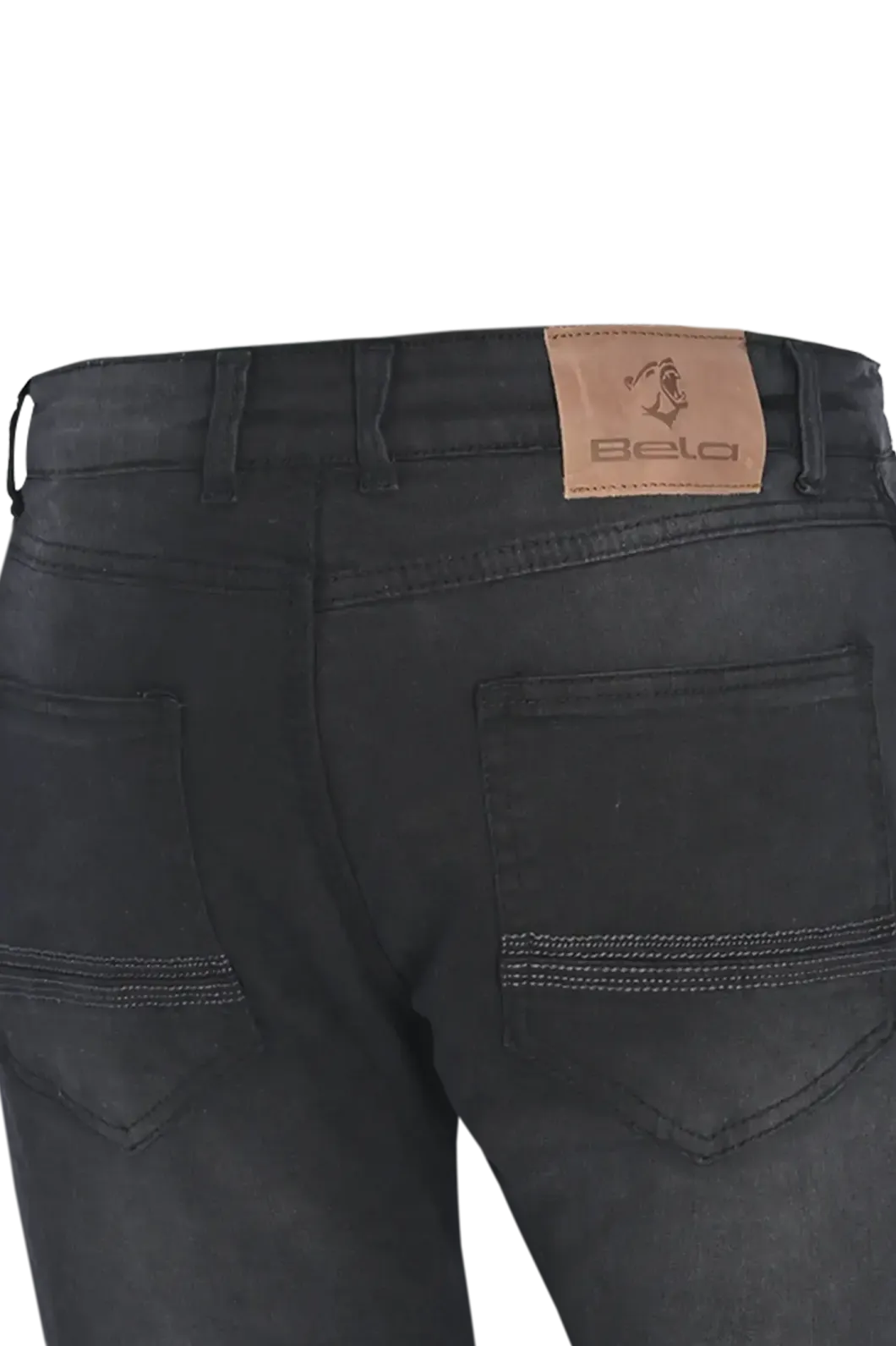 Bela Rio 32 Inseam Black Denim motorcycle jeans