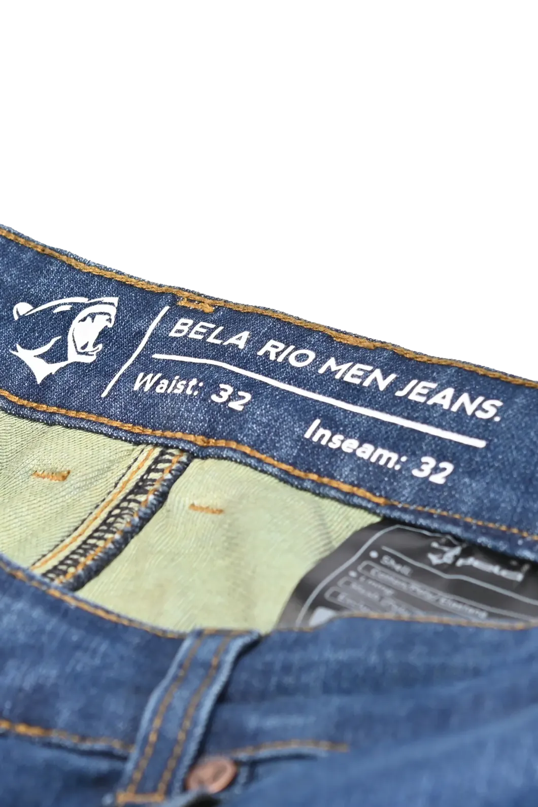 BELA Rio Men's Inseam 32 Blue Trousers
