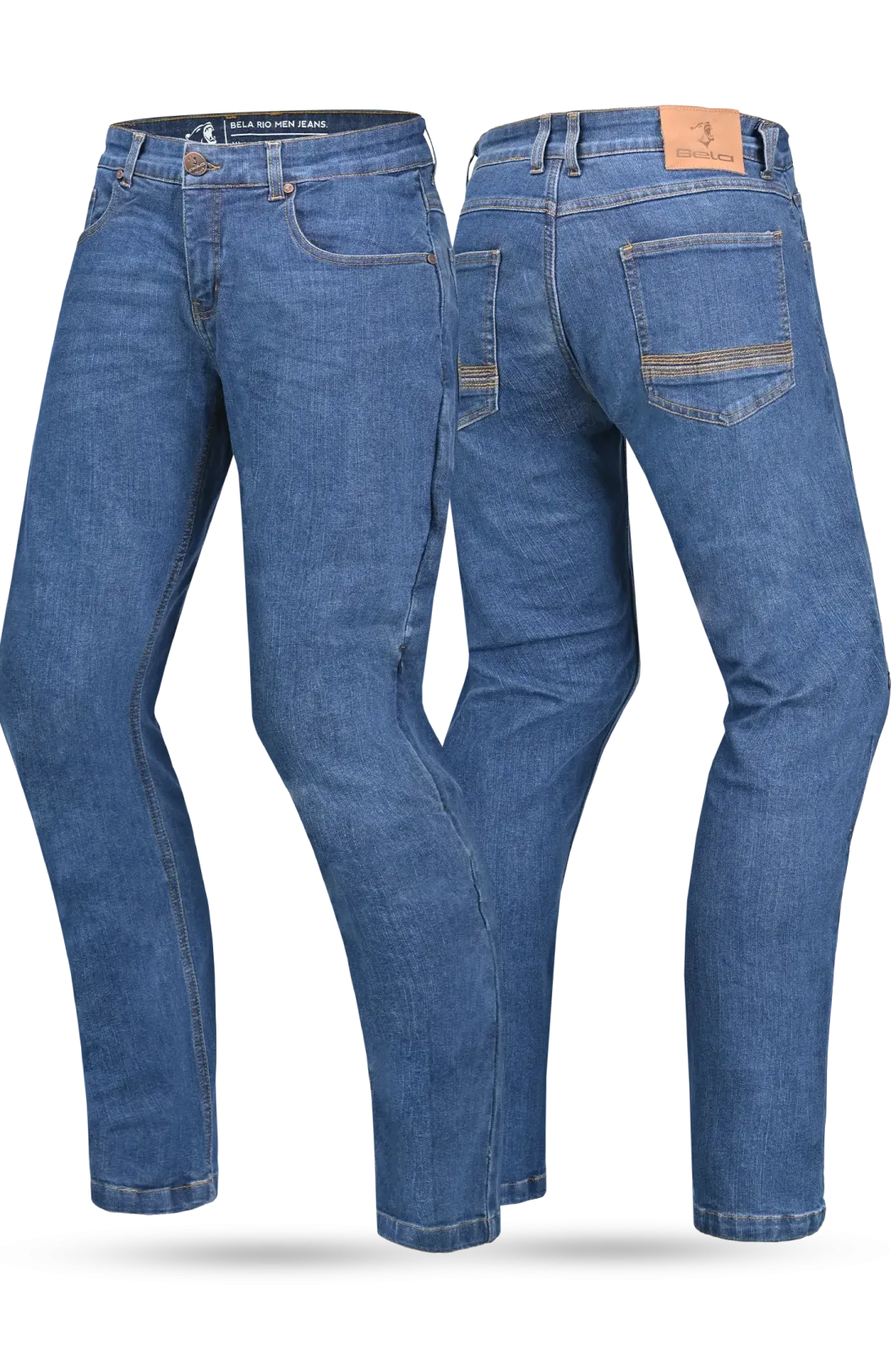 BELA Rio Men's Inseam 32 Blue Trousers