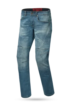 Bela Rocker Men's Motorcycle Jeans Light Blue
