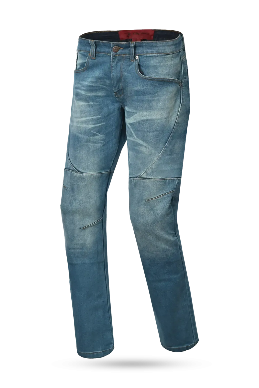 Bela Rocker Men's Motorcycle Jeans Light Blue